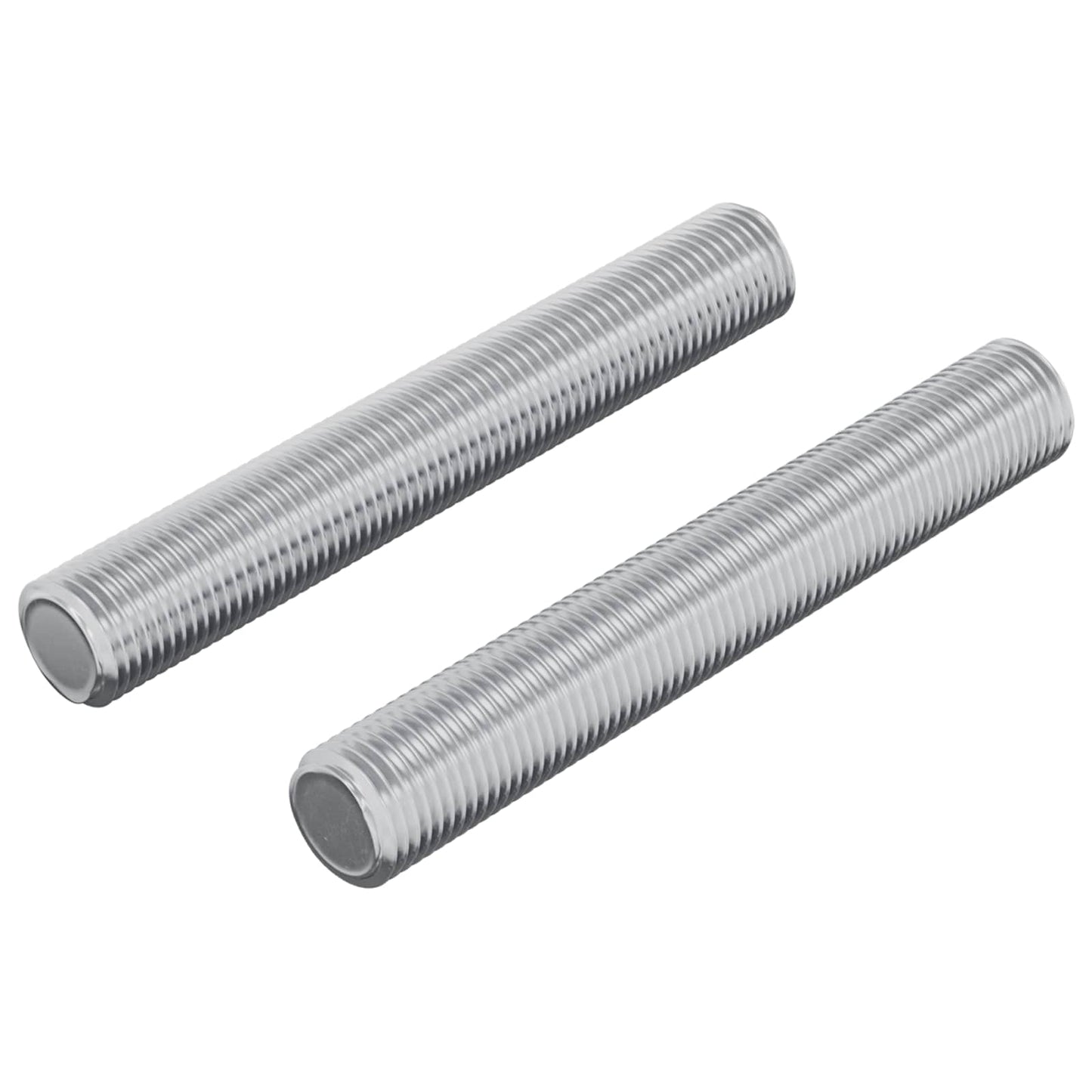 Vidaxl draadstaaf 2 pcs zilver 8 x 55 mm staal