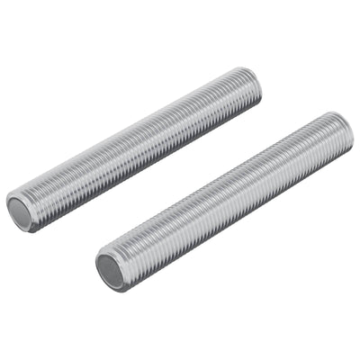 Barra filettata Vidaxxl 2 pz argento 8 x 55 mm in acciaio