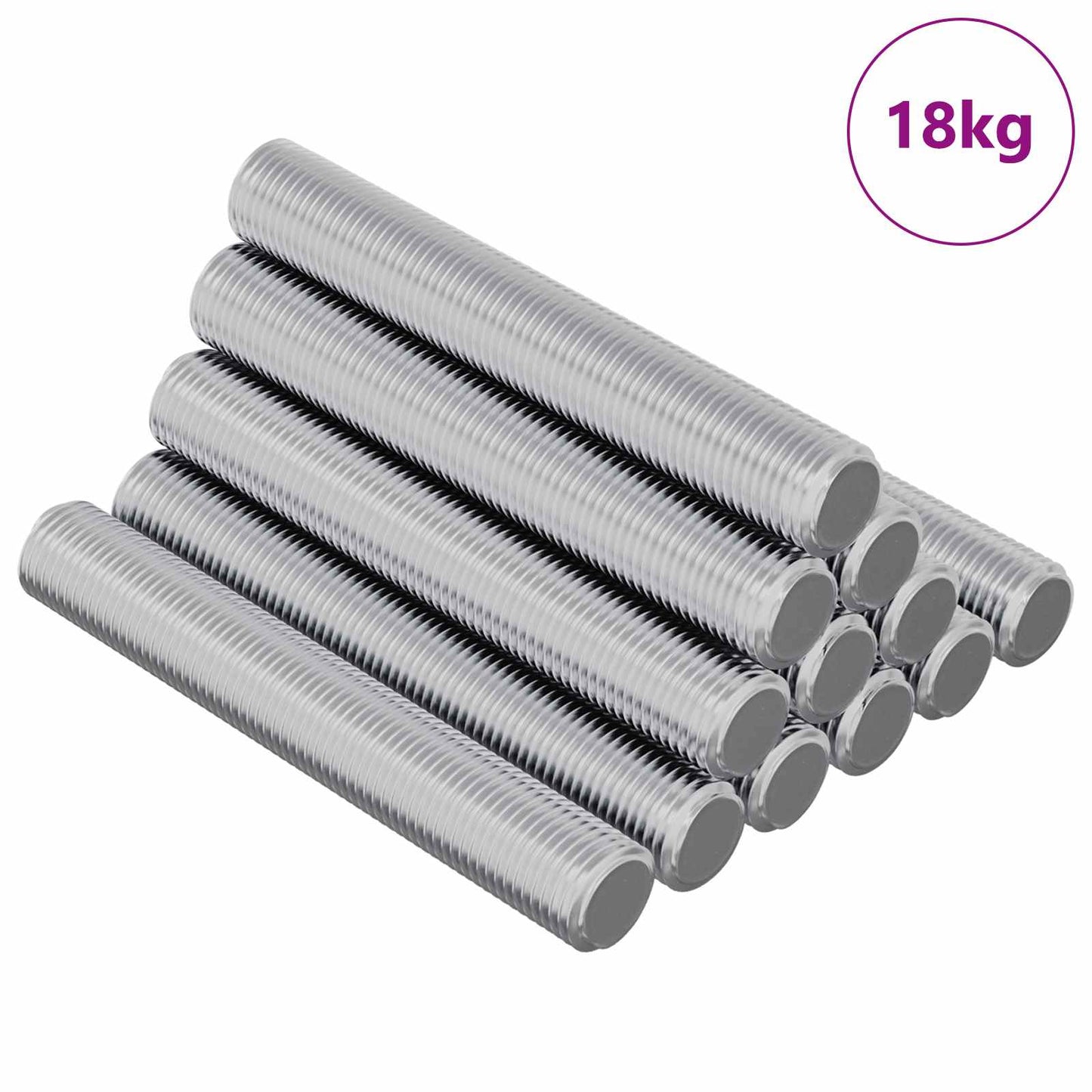 Vidaxl draadstaaf 1000 pcs zilver staal