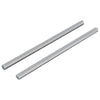 Vidaxl schroefdraadstangen 2 stuks zilver m6 x 120 mm metaal