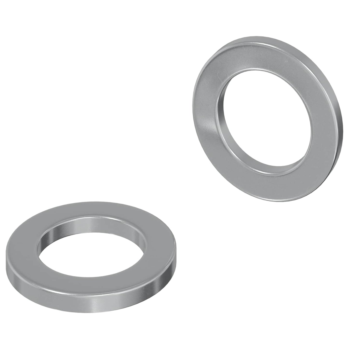 Vidaxl washers 2 pcs zilver 10 x 10 x 1,2 mm staal