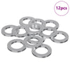 Vidaxl washers 12 pcs zilver 10 x 10 x 1,2 mm ijzer