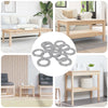 Arandelas vidaxl 52941 uds plancha plateada
