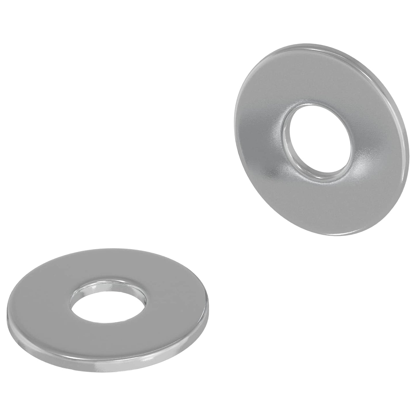 Vidaxl washers 2 pcs zilver 12 x 12 x 1,2 cm ijzer