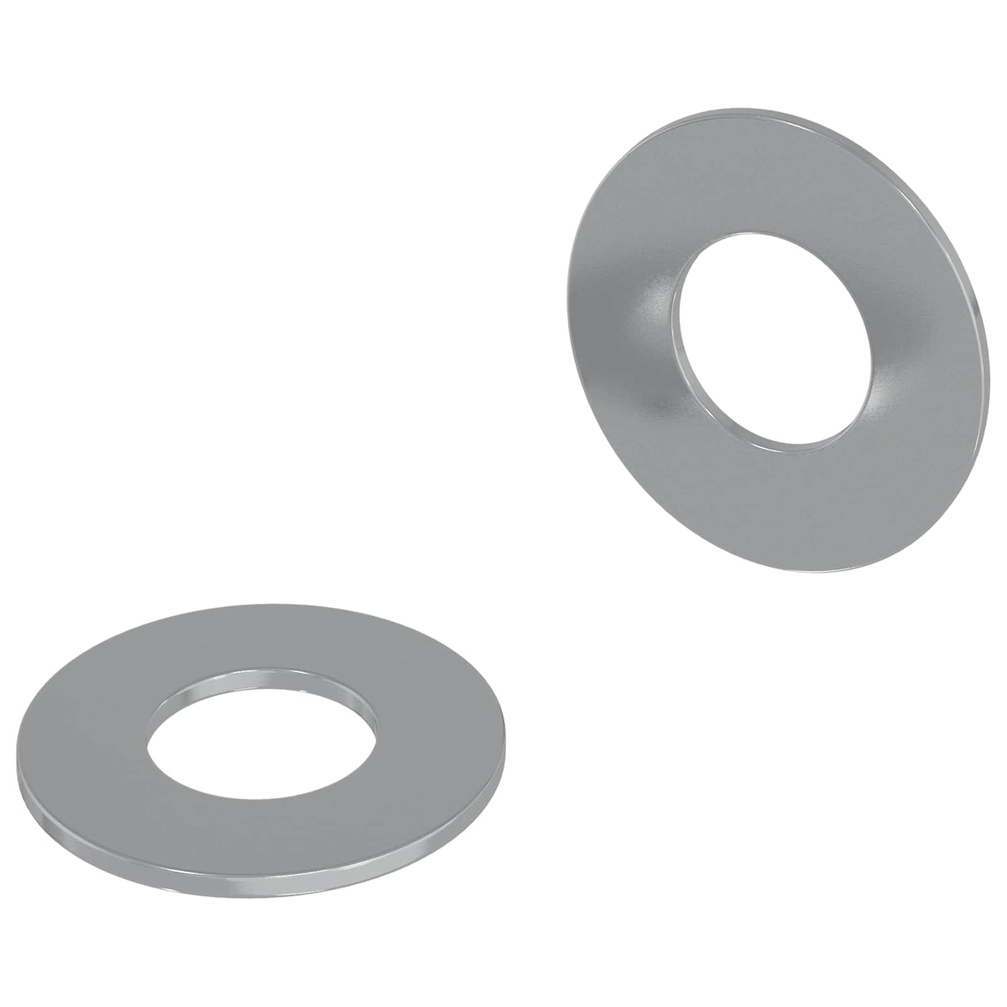 Vidaxl washers 2 pcs zilver 16 x 16 x 1,5 cm ijzer