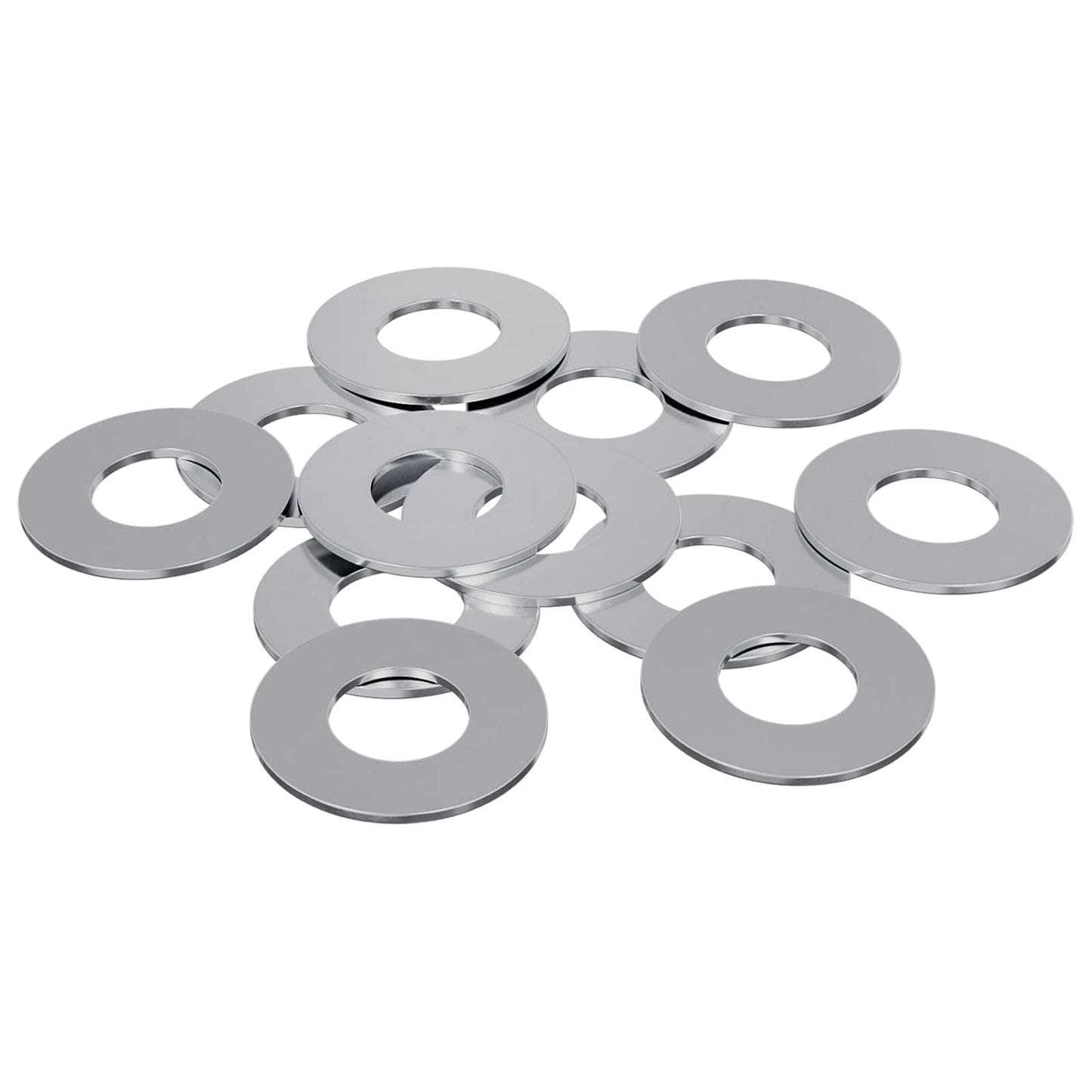 Vidaxl washers 12 pcs zilver 16 x 16 x 1,5 cm ijzer