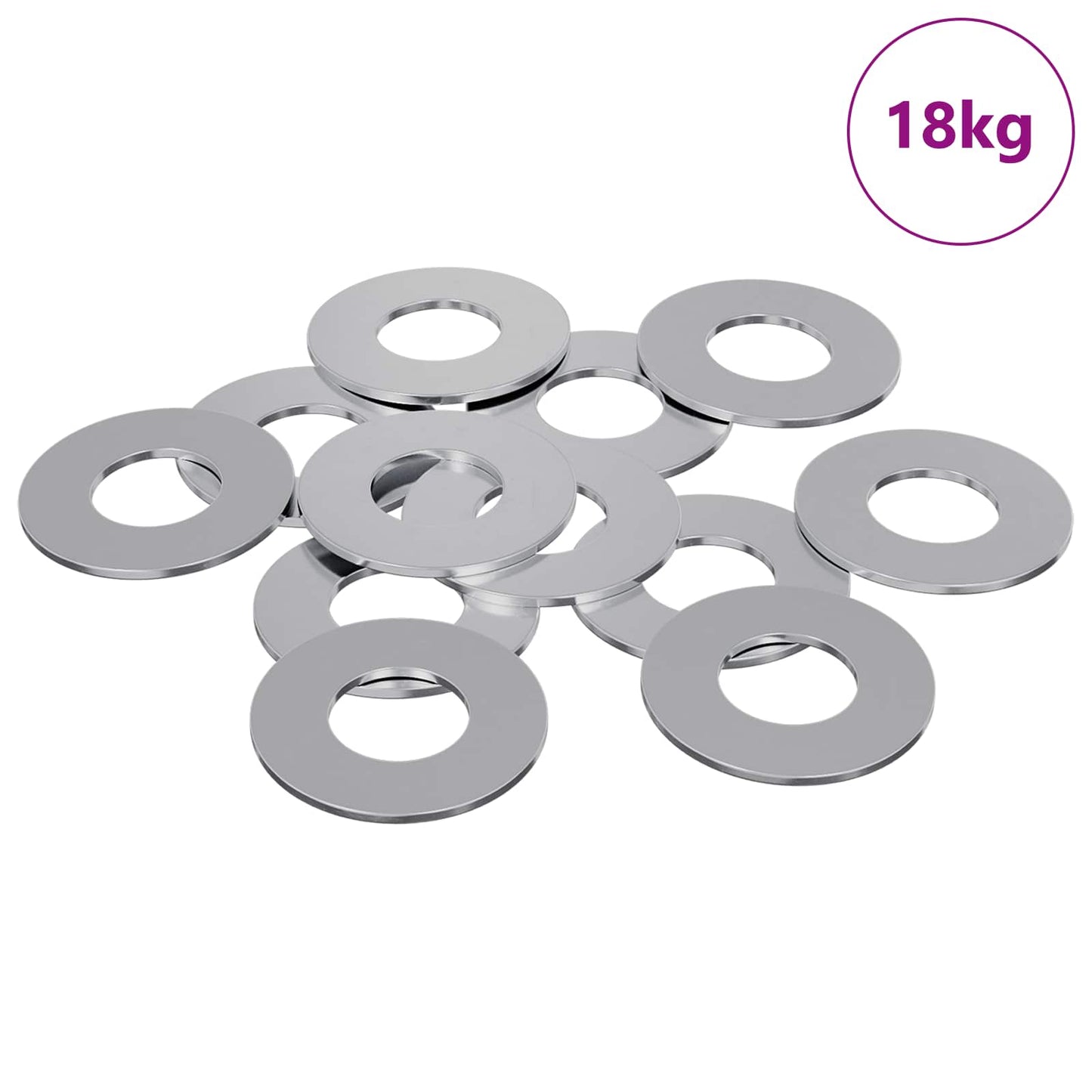 Vidaxl washers 11842 pcs zilver ijzer
