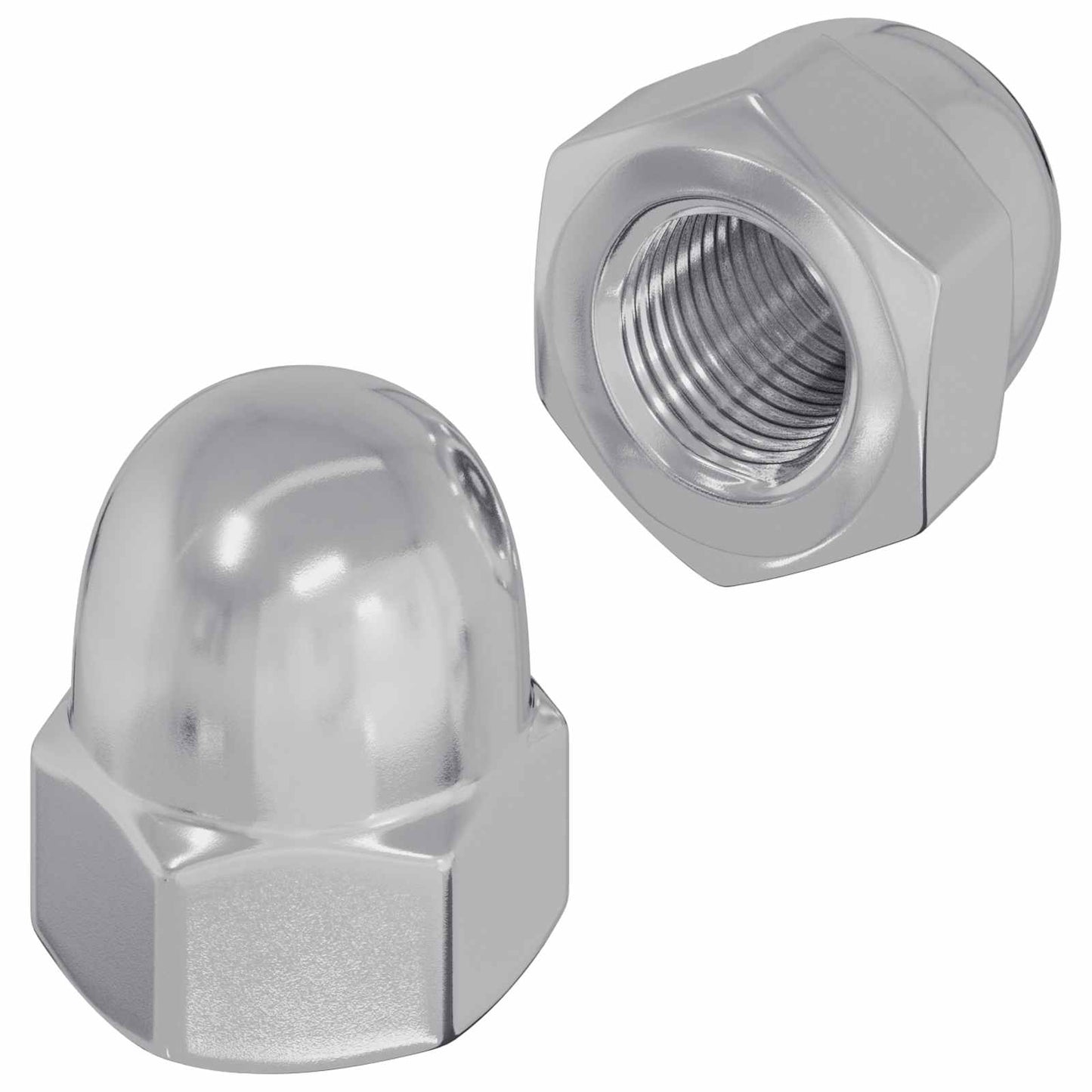 Vidaxl eikelnuts 2 pcs zilver 12,8 x 12,8 x 6,5 cm staal