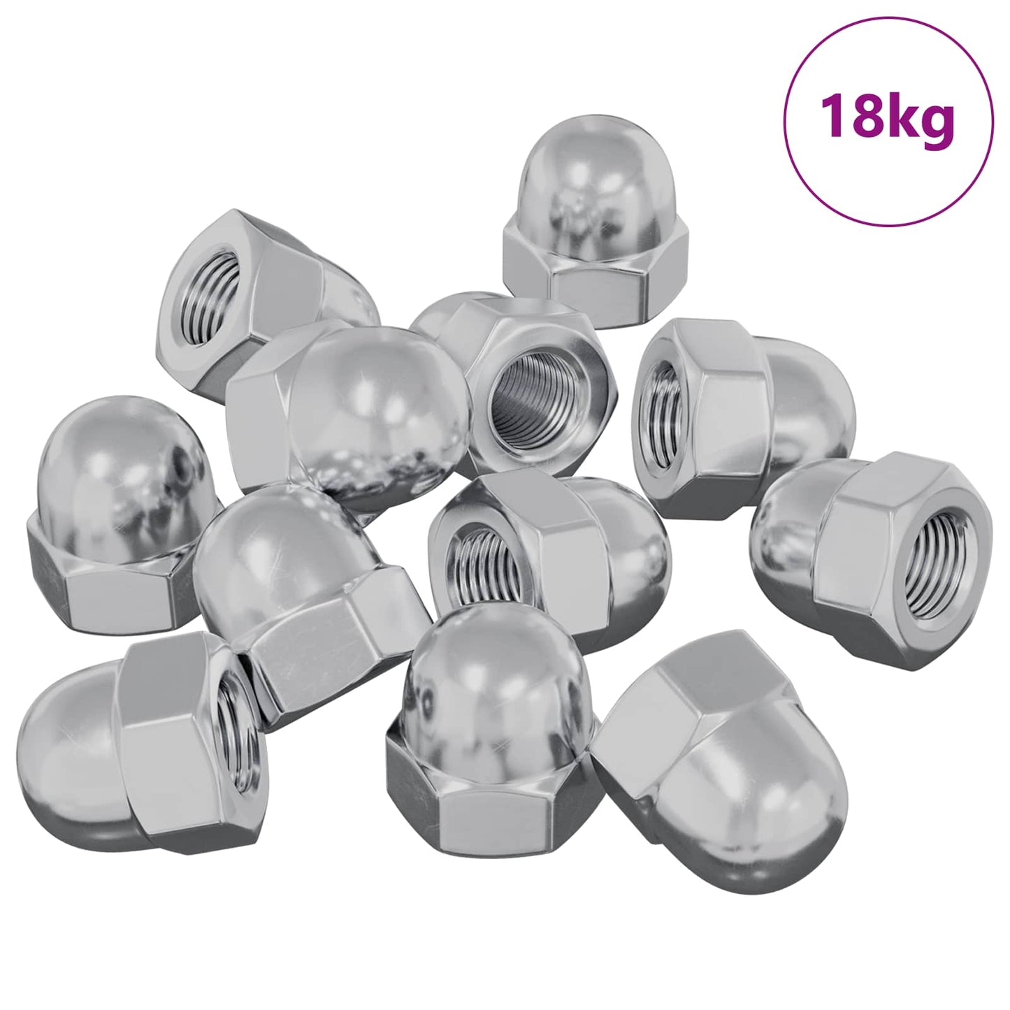 VidaXL eikelnuts 3913 pezzi ferro argento