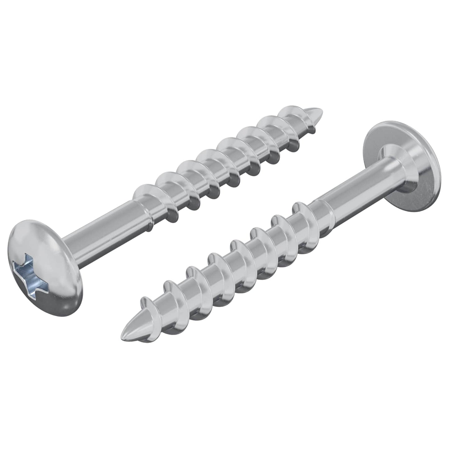 Bullone Vidaxl 2 pz argento 9,8 x 35 mm ferro