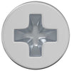 Viti a testa svasata VidaXL 32727 pz ferro argento