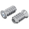 Vidaxl bout 2 pcs zilver m6 x 12 mm ijzer