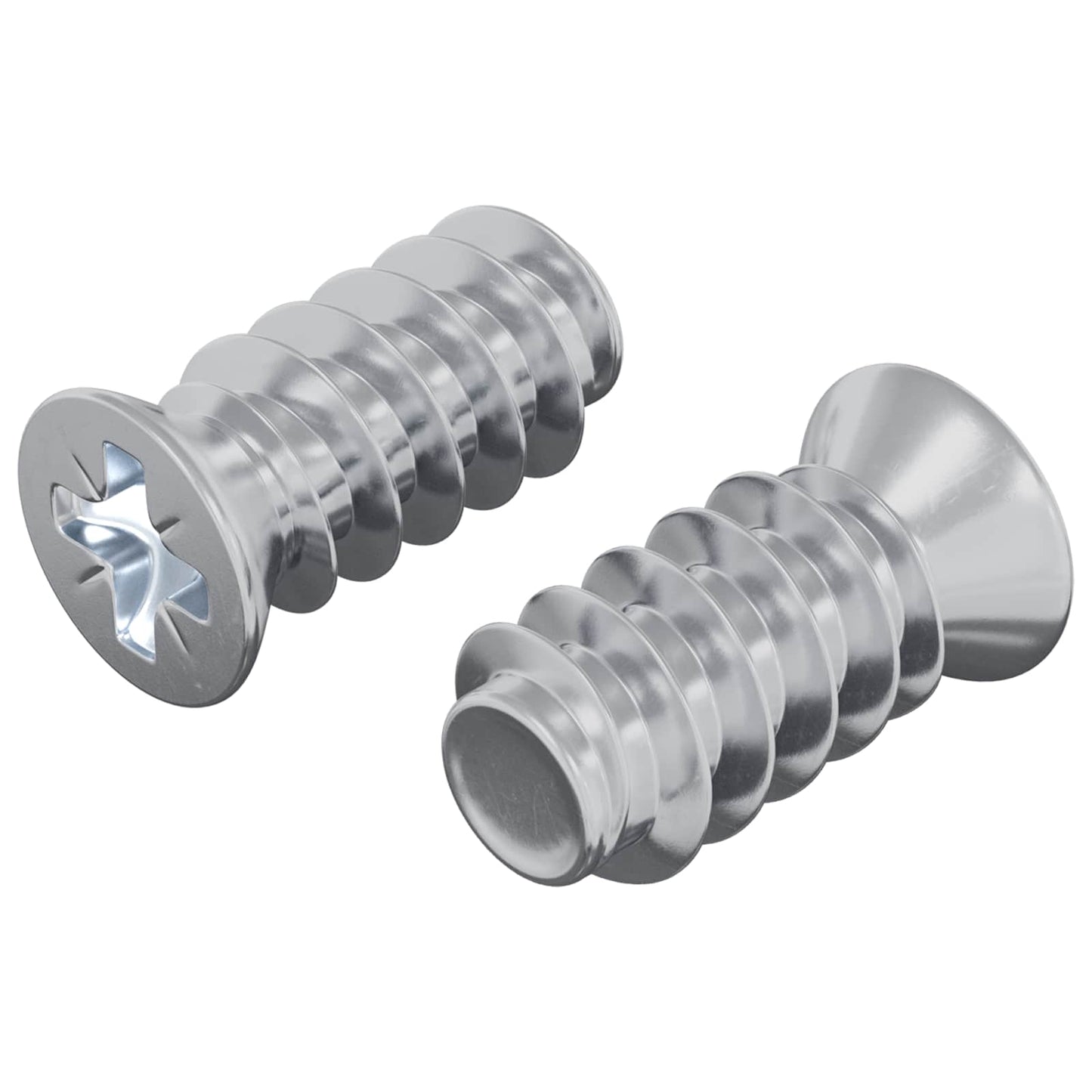 Vidaxl bout 2 pcs zilver m6 x 12 mm ijzer