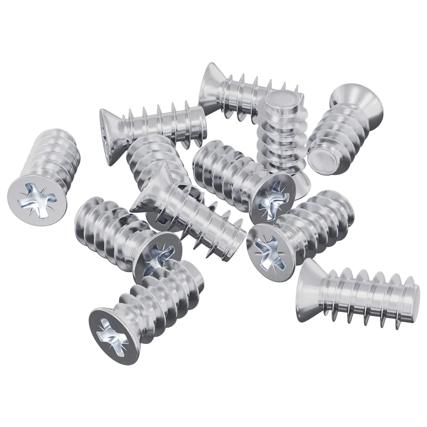 Vidaxl bout 12 pcs zilver m6 x 12 mm ijzer