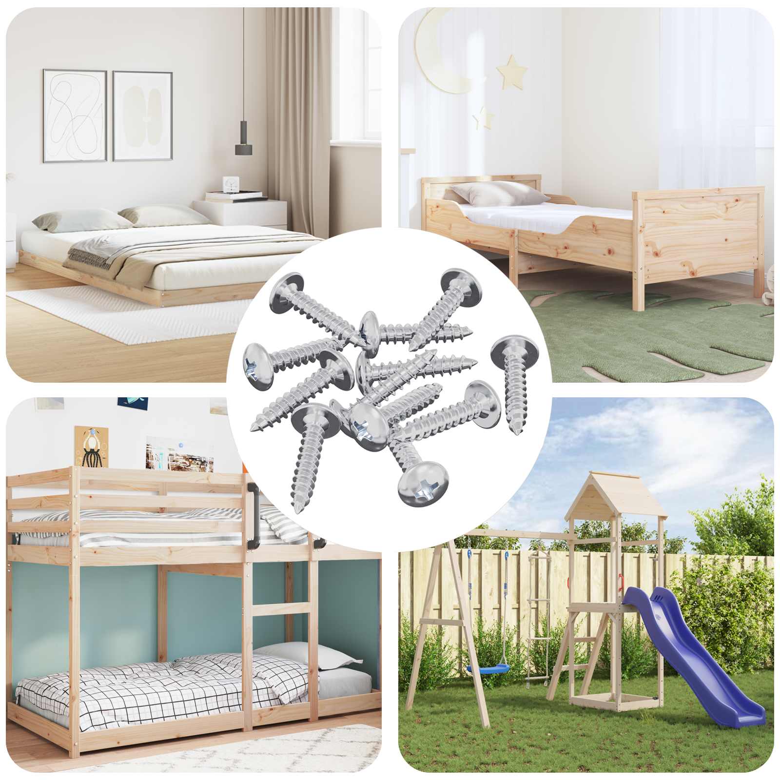 Vidaxl zelftappende nagel 12 pcs verzinkt 4 x 20 mm staal