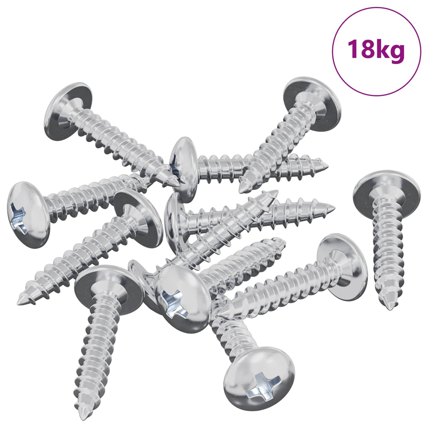 Vidaxl zelftappende nagel 10976 pcs verzinkt staal