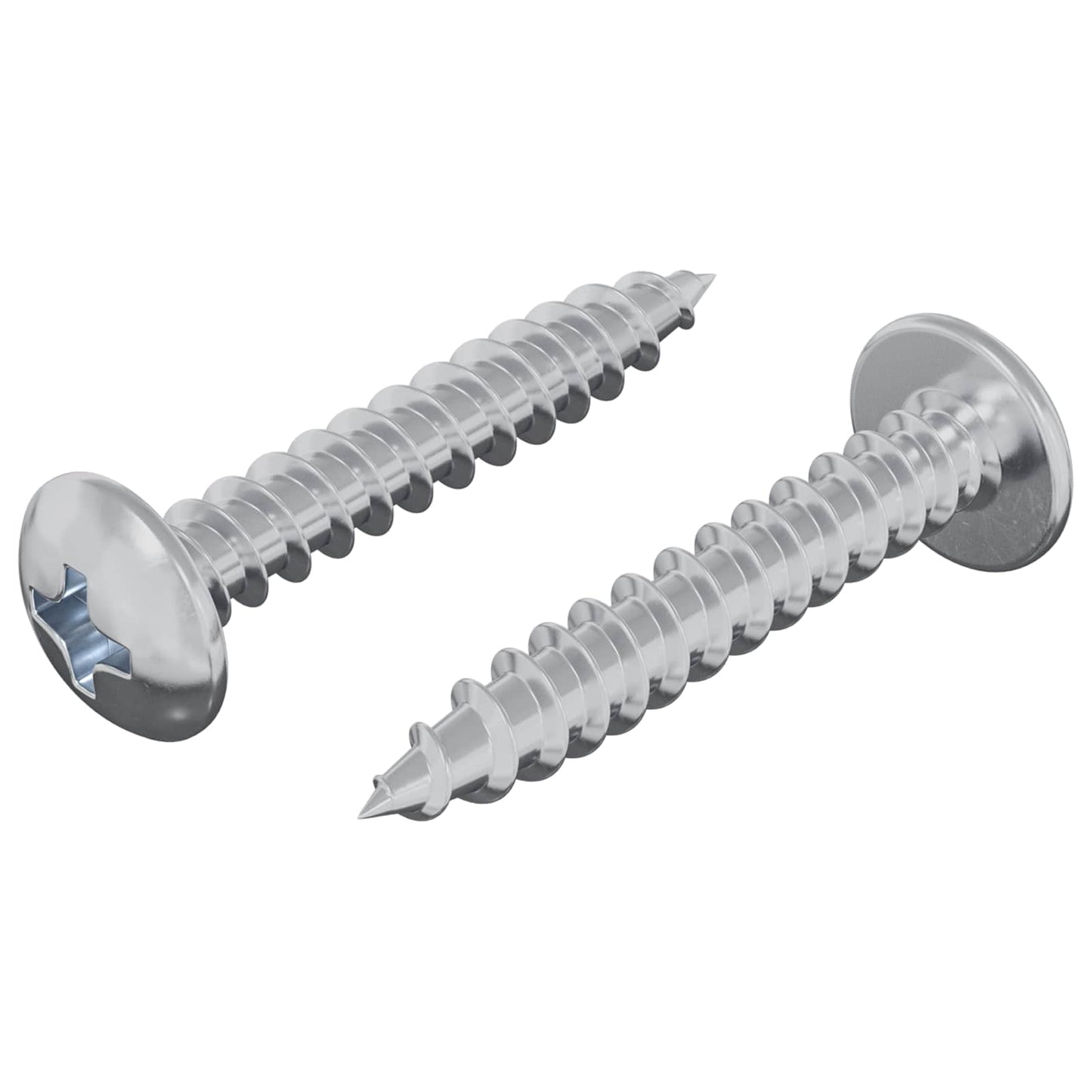 Vidaxl zelftappende nagel 2 pcs verzinkt 4 x 25 mm staal