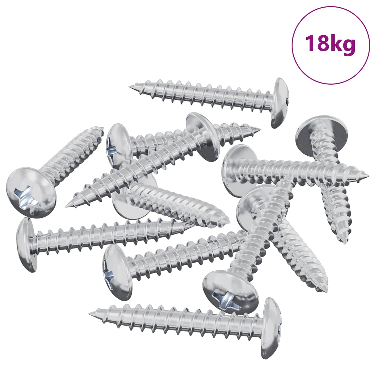 Vidaxl zelftappende nagel 9231 pcs verzinkt staal