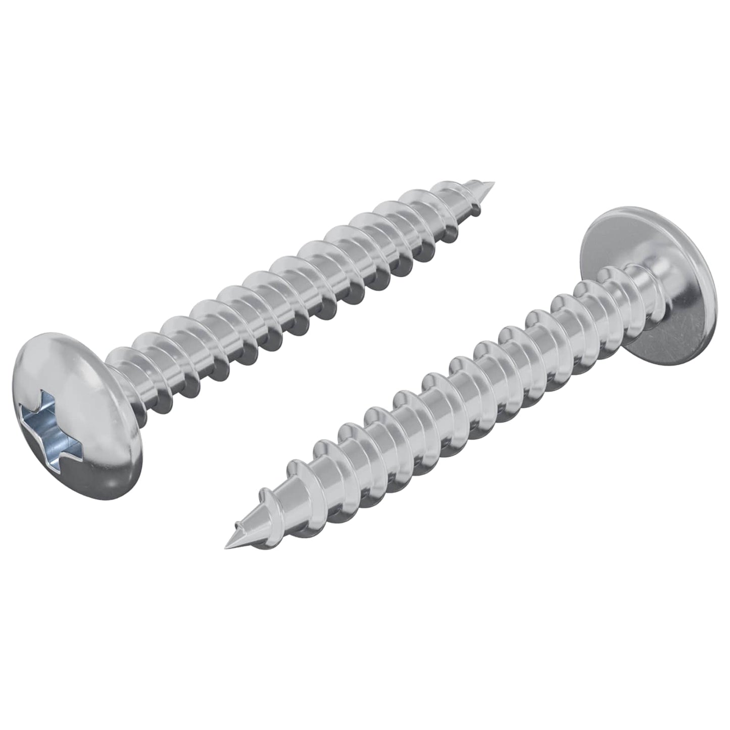 vidaxxl tornillo madera 2uds plata m4 x 28 mm hierro