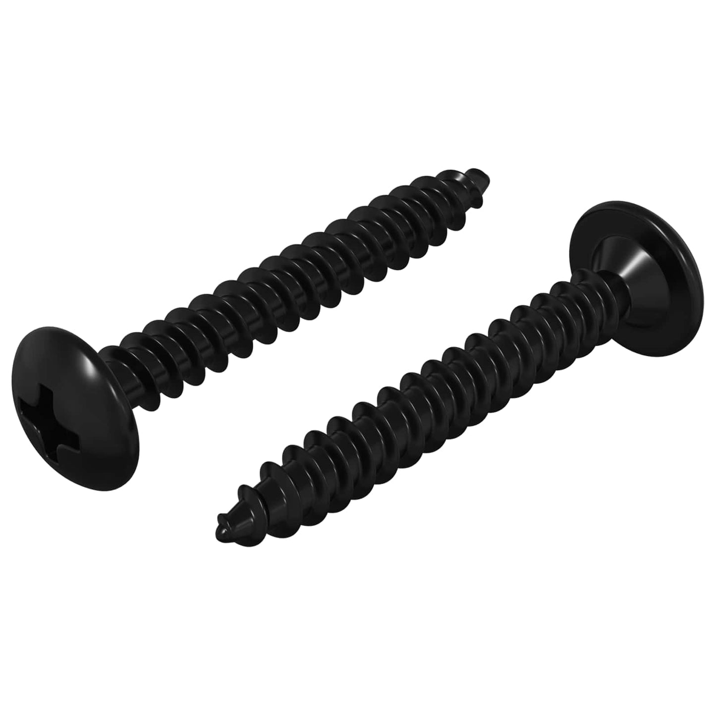 VidaXL Chiodo per rubinetto 2 pezzi nero m4 x 28 mm in acciaio