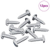 Perno vidaxl 12uds plata m4 x 16 mm acero