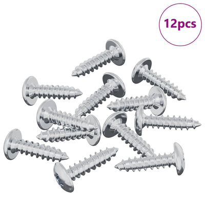 Perno vidaxl 12uds plata m4 x 16 mm acero