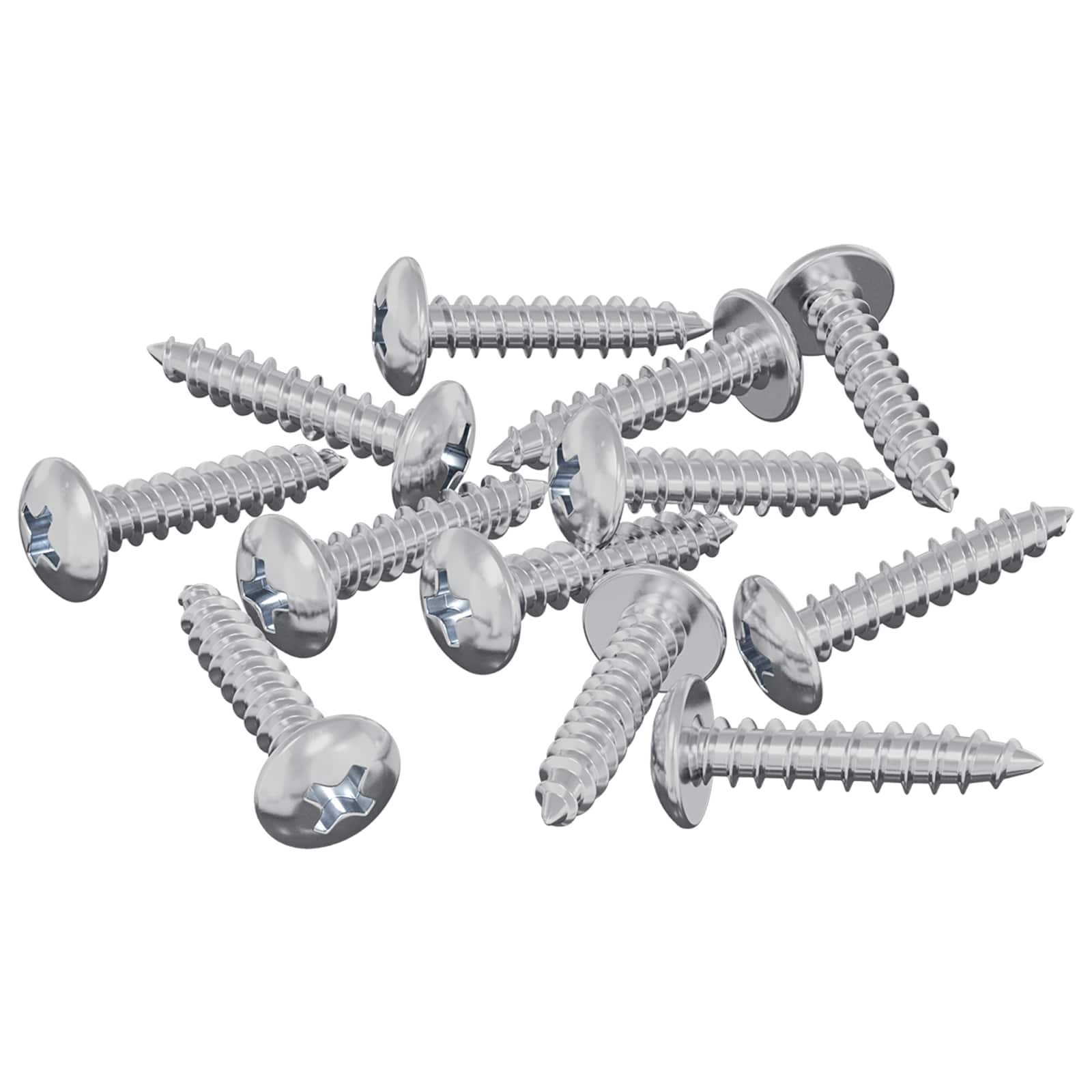 Vidaxl houten schroeven 12 pcs zilver m3,5 x 20 mm staal
