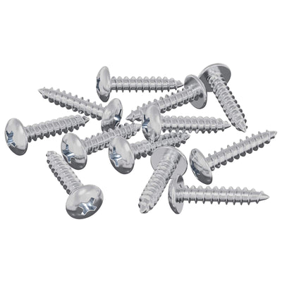 Vidaxl houten schroeven 12 pcs zilver m3,5 x 20 mm staal