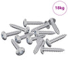 vidaxxl tornillos para madera 10976 uds acero plateado
