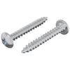 vidaxxl tornillos para madera 2uds plata m4 x 28 mm acero