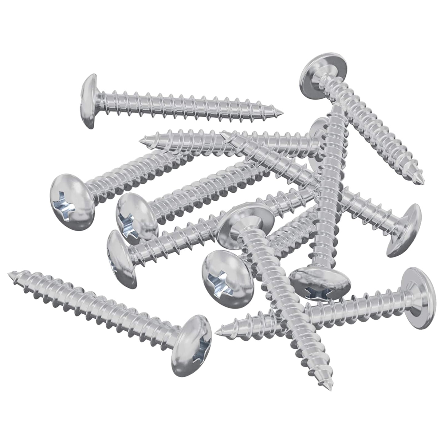 vidaxxl tornillos para madera 12uds plata m4 x 28 mm acero