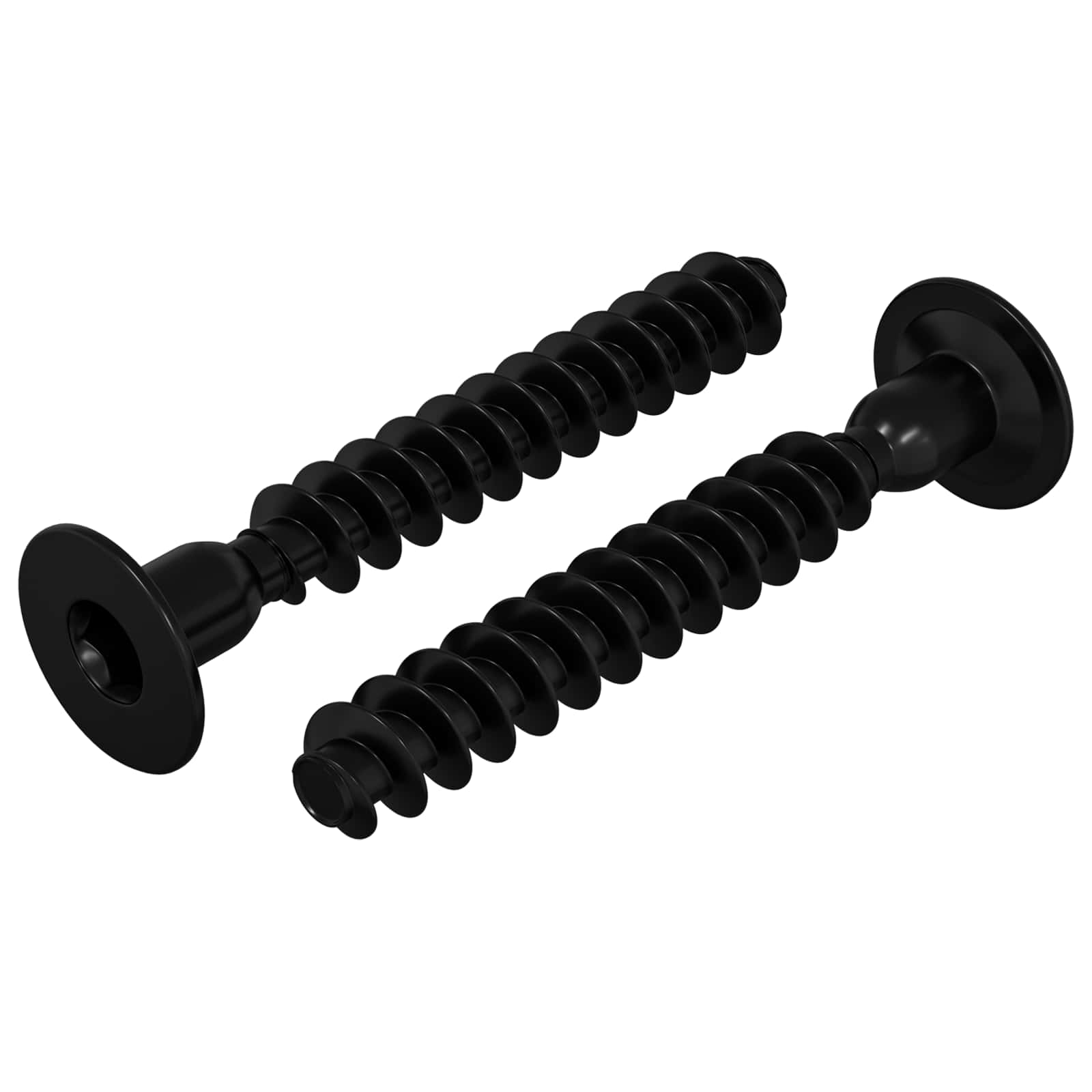VidaXL vite a testa cilindrica con esagono incassato 2 pz nero m5 x 40 mm ferro