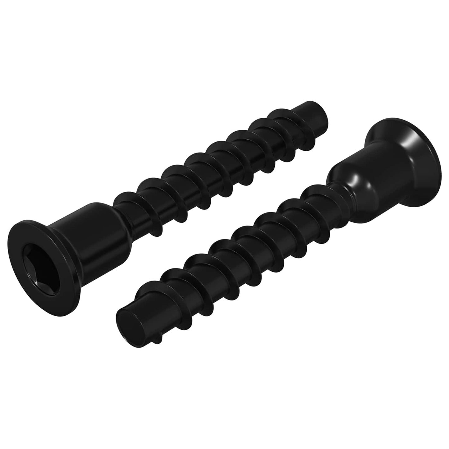 Vidaxl socket cap head schroef 2 pcs zwart 7 x 40 mm ijzer