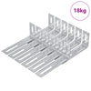 Vidaxxl soporte antivuelco macizo 1268 uds hierro plateado