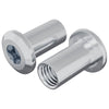 Vidaxl slotmoer 2 pcs nikkel m6 x 15 mm staal