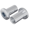 Vidaxl slotmoer 2 pcs nikkel m6 x 25 mm staal