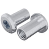 Dado di bloccaggio Vidaxx 2 pezzi argento m6 x 15 mm in acciaio