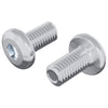 Vidaxl tornillo de bloqueo liso 2 piezas plata m6 x 12 mm acero