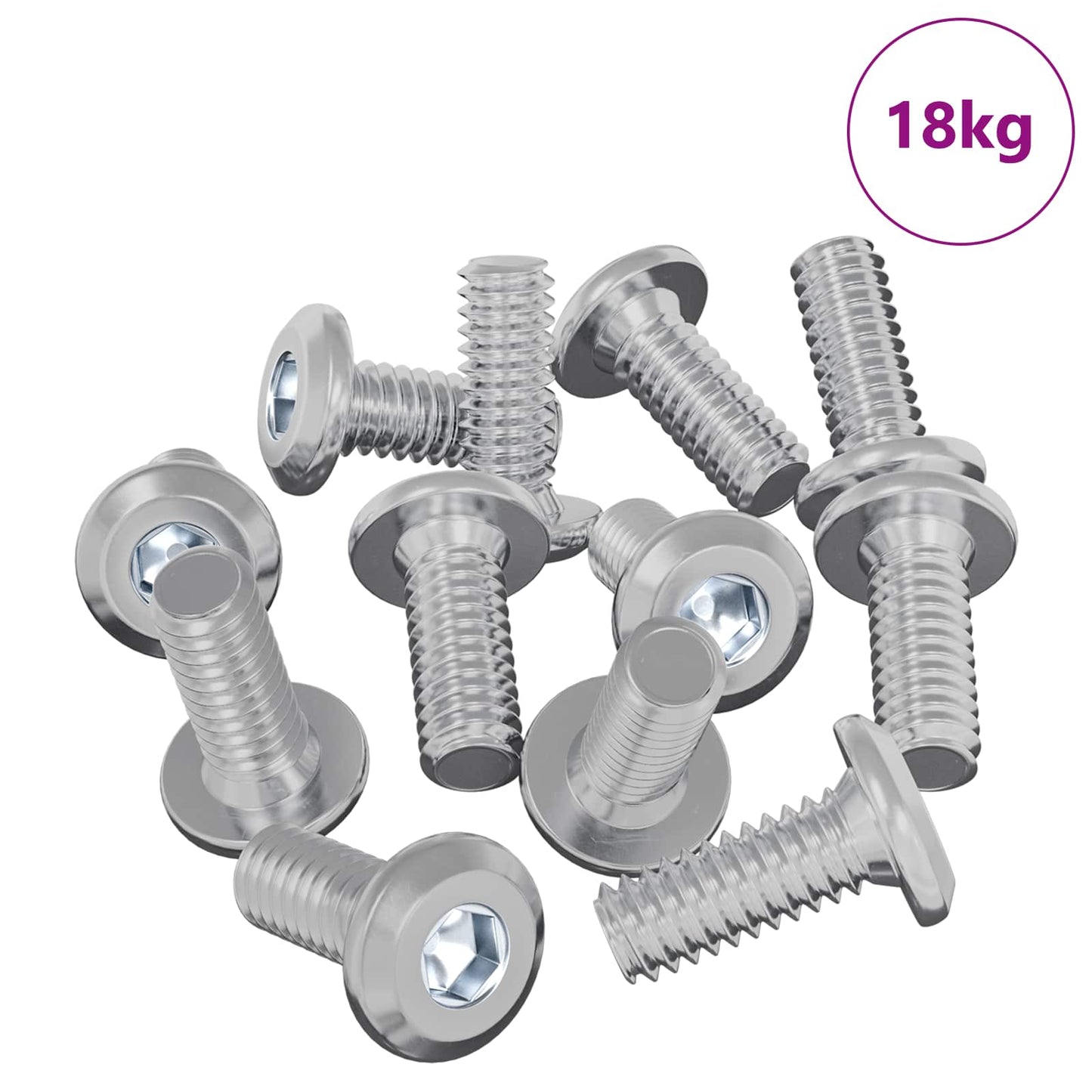 Tornillo de bloqueo vidaXL 3600 uds acero plateado