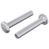 Vidaxl tornillo de bloqueo 2 piezas plata m6 x 35 mm acero