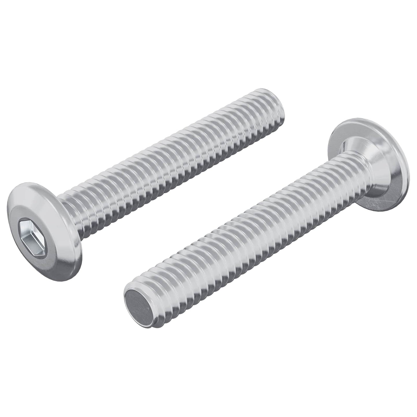 Vidaxl tornillo de bloqueo 2 piezas plata m6 x 35 mm acero