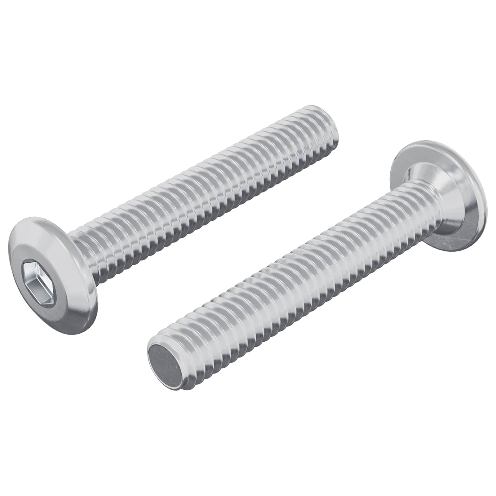 Vidaxl tornillo de bloqueo 2 piezas plata m6 x 35 mm acero