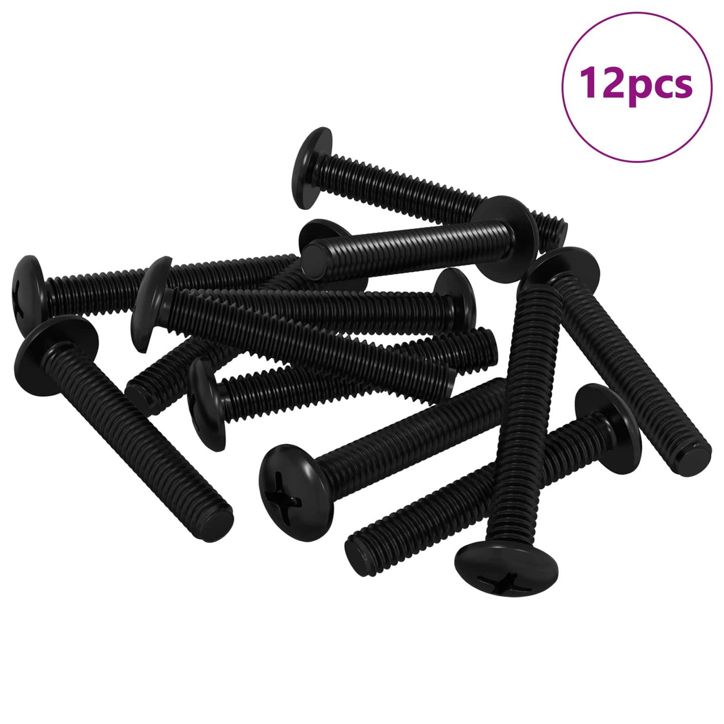 Vidaxl bout 12 pcs zilver 5 x 30 mm ijzer
