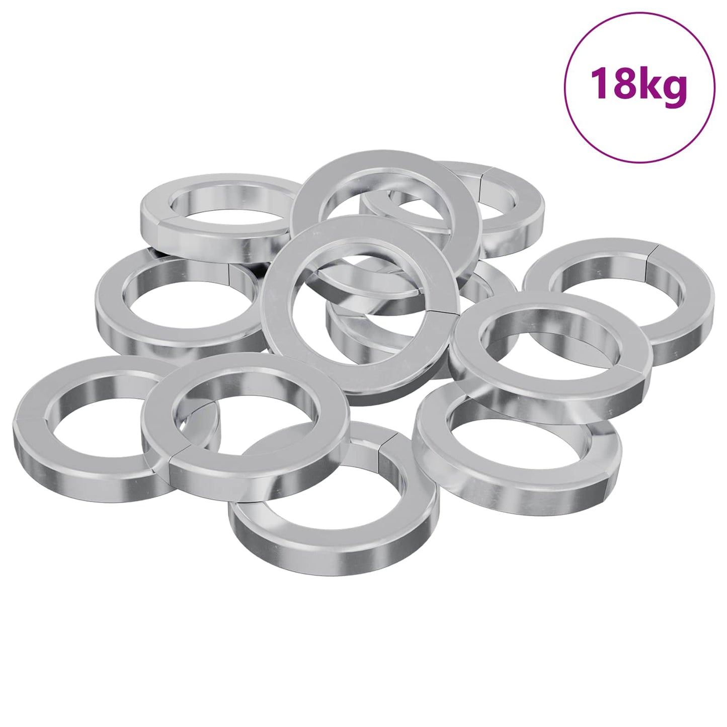 Vidaxl veer washer 15929 pcs wit ijzer