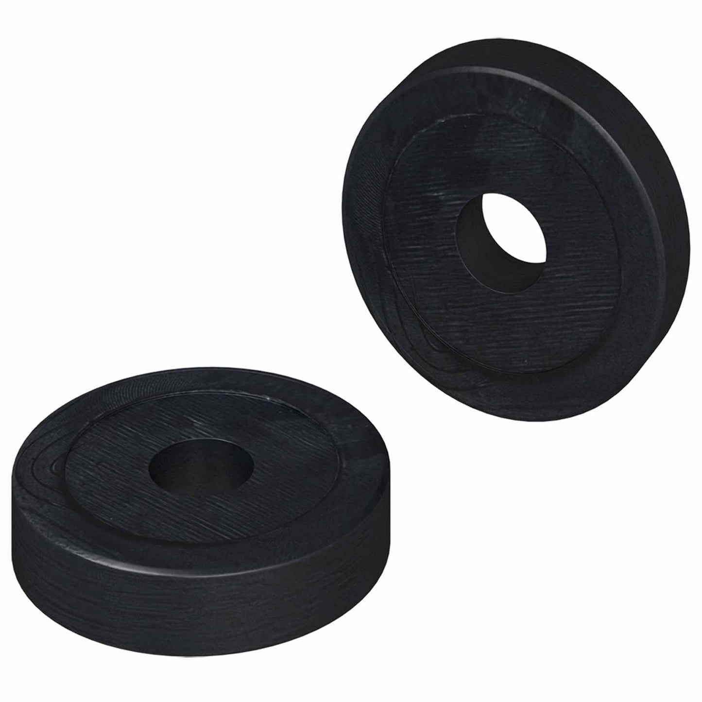 Vidaxxl adatto per anelli piatti 2 pz neri ∅15 x 3 mm