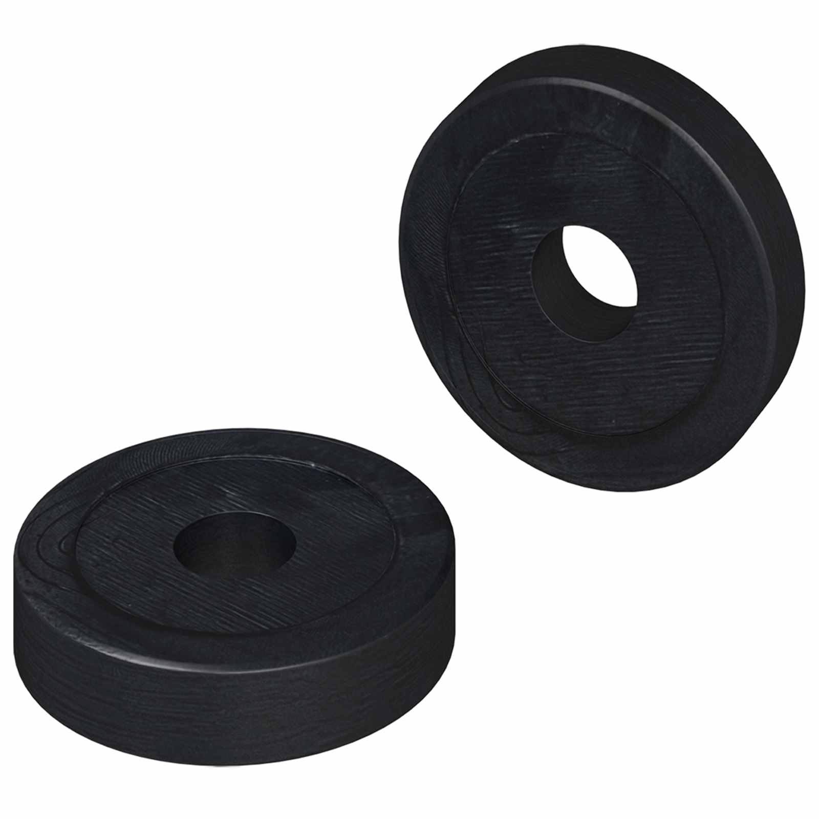 Vidaxxl adatto per anelli piatti 2 pz neri ∅15 x 3 mm