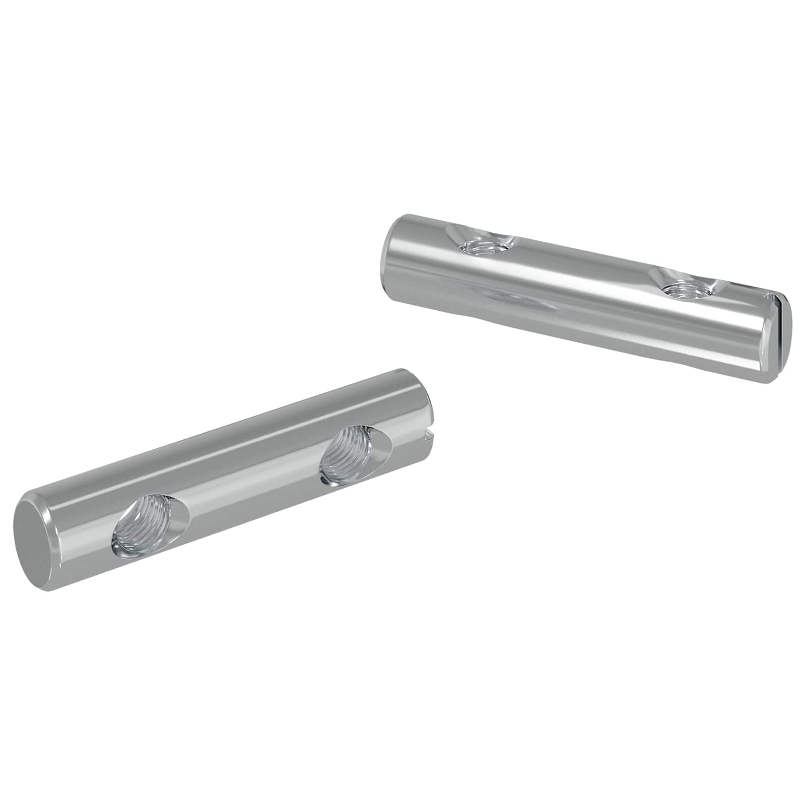 Vidaxl moer 2 pcs verzinkt 60 x 12 mm ijzer