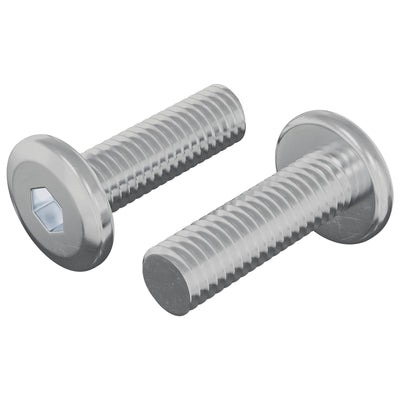Perno vidaxl 2uds plata 8 x 25 mm acero