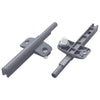 Vidaxl zachte sluitdempers 2 pcs grijs 125 x 47 x 15 mm pp