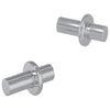 Gancio per mensola Vidaxxl 2 pezzi argento 8,6 x 8,6 x 14,6 mm acciaio